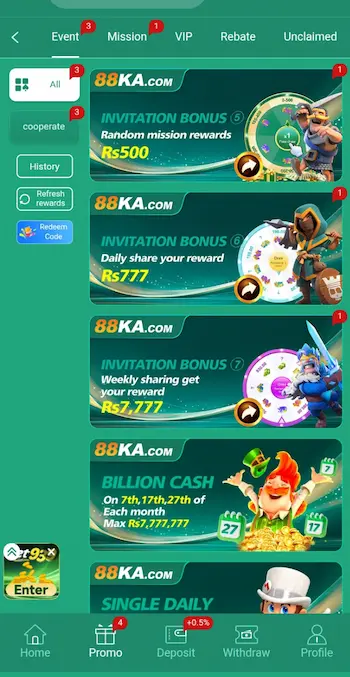 f 88KA Game offers real-money gaming features in a user's region, the available deposit and withdrawal methods current platform policies.