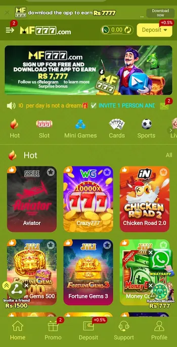 . MF777 Game is presented as a modern gaming platform designed around these expectations  Its website highlights a broad selection of games.