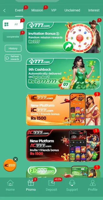 ZT777 Game promote an Android APK or mobile application daily bonuses, seasonal events, free gifts, loyalty rewards, and invitation rewards. 